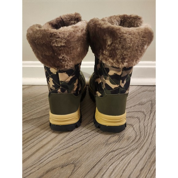 Womens Fashion Camouflage Sport Winter Snow Boots Fur Lined Size 6.5 - Picture 5 of 8